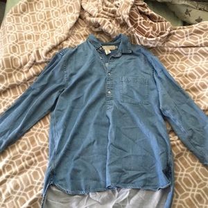 Jean pull over top ❗️never worn❗️